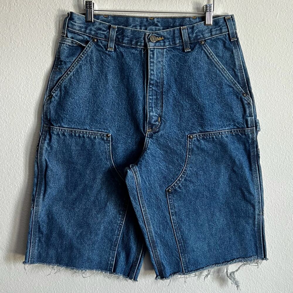 Carhartt denim double knee work wear carpenter shorts